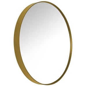 Garderoben Spiegel in Goldfarbebn Metall rund