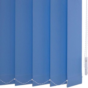 Lamellenvorhang LIEDECO Vertikalanlage 127 mm Jalousien Gr. 180 cm, 250 cm, blau Rollos Jalousien Jalousie