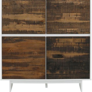 Home affaire Konsole Morgan, aus massivem Kiefernholz, mit eingefrästen Griffmulden, Breite 120 cm