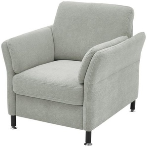 meinSofa Sessel mit Hocker  Veit ¦ grau