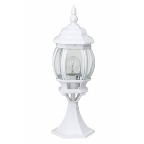 BRILLIANT Lampe Istria Außensockelleuchte 50cm weiß | 1x A60, E27, 60W, geeignet für Normallampen (nicht enthalten) | IP-Schutzart: 23 - regengeschützt