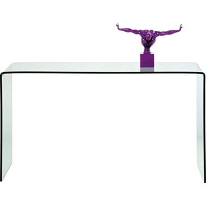 Kare-Design Konsole , Transparent , Glas , 30x76 cm , Wohnzimmer, Wohnzimmertische, Konsolentische