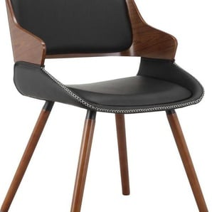 INOSIGN Armlehnstuhl Yanara (2 St), Pappelholz, festmontierten Sitz- und Rückenkissen, Sitzhöhe 47,5 cm