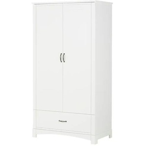 Kleiderschrank - weiß - 100 cm - 190 cm - 55 cm | Möbel Kraft
