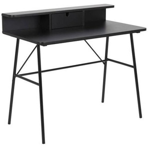 Mid.you Schreibtisch , Schwarz , Metall , rechteckig , rund , 55x88.8 cm , Reach , Arbeitszimmer, Schreibtische, Bürotische
