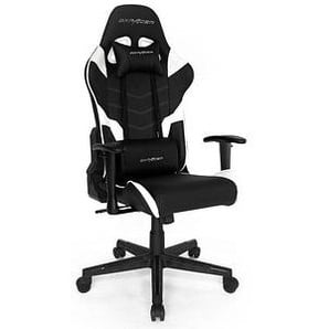 DXRacer Gaming Stuhl Racer Serie P, OH-PF188-NW schwarz, weiß, schwarz Kunstleder