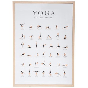 Gerahmtes Poster Yoga 50x70 cm Unisex