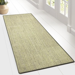 Teppich-Läufer auf Maß gekettelt | Sylt heu | Breite: 50 cm, Länge: 200 cm