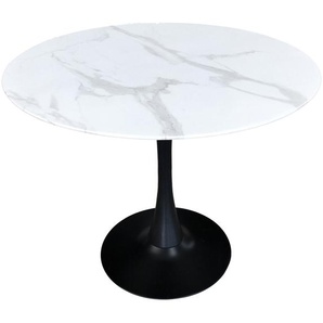 Tisch aus Glas und Metall 100 x 74 x 100 cm