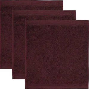 Seiftuch MÖVE Superwuschel Waschlappen Gr. B/L: 30 cm x 30 cm, rot (burgundy) Handtücher Badetücher in kräftigen Farben
