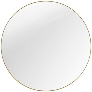 Xora Wandspiegel , Metall, Glas , rund , 80.5x80.5x2 cm , Schlafzimmer, Spiegel, Wandspiegel