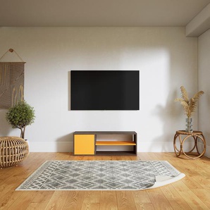Lowboard Gelb - Designer-TV-Board: Türen in Gelb - Hochwertige Materialien - 115 x 41 x 34 cm, Komplett anpassbar