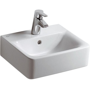 Ideal Standard Handwaschbecken Connect cube, 400x360x160mm, Weiß mit Ideal Plus, E7137MA