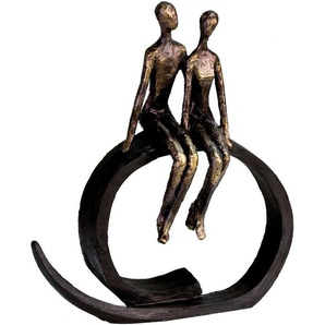 Casablanca by Gilde Dekofigur »Skulptur Close« (1 St), Dekoobjekt, Höhe 35 cm, Pärchen, mit Spruchanhänger, Wohnzimmer