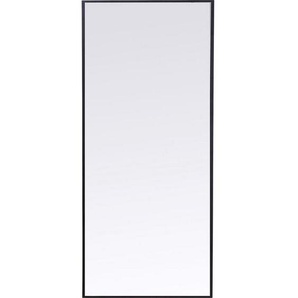 Kare-Design Wandspiegel , Schwarz , Glas , rechteckig , 60x180x2.5 cm , senkrecht und waagrecht montierbar, in verschiedenen Größen erhältlich , Schlafzimmer, Spiegel, Wandspiegel