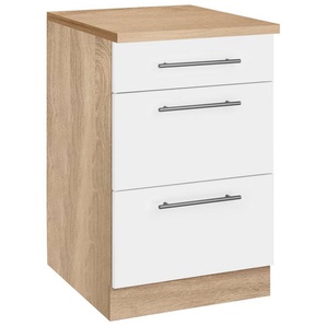 wiho Küchen Unterschrank Cali 50 cm breit, mit 2 großen Auszügen