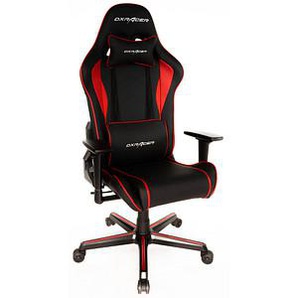 DXRacer Gaming Stuhl Racer Modell P, OH-PG08-NR rot, schwarz, schwarz Kunstleder