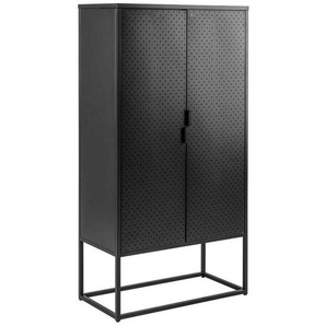 Mid.you Hochschrank , Metall , 80x150x40 cm , Badezimmer, Badezimmerschränke, Hochschränke