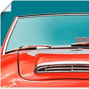 Artland Wandbild Die Cabrio Fahrerin, Auto (1 St), als Alubild, Leinwandbild, Wandaufkleber oder Poster in versch. Größen