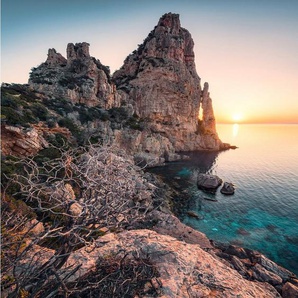 Komar Fototapete Colors of Sardegna, glatt, bedruckt, mehrfarbig, natürlich, (5 St)