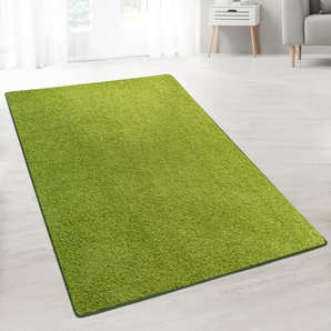 Shaggy-Teppich auf Maß | Barcelona | Grün 140 | Breite: 50 cm, Länge: 700 cm