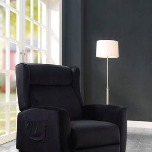 ATLANTIC home collection TV-Sessel Timo, klassischer Ohrensessel mit Relaxfunktion und praktischer Seitentasche