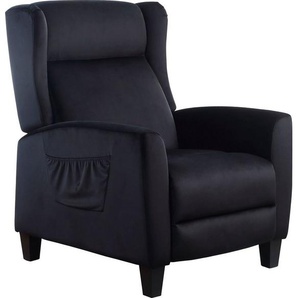 ATLANTIC home collection TV-Sessel Timo, klassischer Ohrensessel mit Relaxfunktion und praktischer Seitentasche