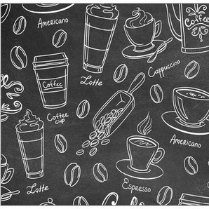 MySpotti Küchenrückwand fixy Coffee Pattern, selbstklebende und flexible Küchenrückwand-Folie