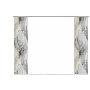 Schiebevorhang 6er-Set | grau | 60 cm | 245 cm |