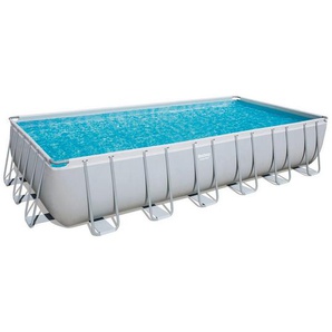 Bestway Schwimmbecken , Grau , Kunststoff , 366x132 cm , Freizeit, Pools und Wasserspaß, Pools