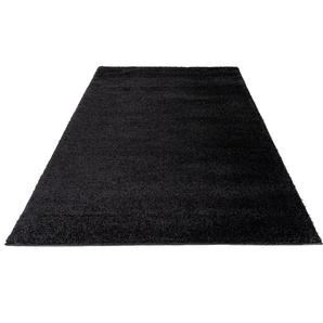 Hochflor-Teppich HOME AFFAIRE Viva Teppiche Gr. B/L: 280 cm x 390 cm, 45 mm, 1 St., grau (anthrazit) Esszimmerteppiche Uni-Farben, einfarbig, besonders weich und kuschelig