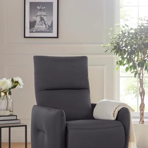 Relaxsessel EXXPO - SOFA FASHION Sessel Gr. Kunstleder, Relaxfunktion, B/H/T: 77 cm x 107 cm x 90 cm, braun Sessel