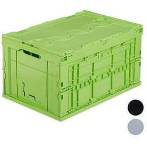 relaxdays Klappbox 60,0 l grün 58,5 x 39,5 x 32,5 cm