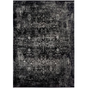 Dieter Knoll Webteppich Calais , Grau, Schwarz , Textil , rechteckig , 120 cm , in verschiedenen Größen erhältlich , Teppiche & Böden, Teppiche, Moderne Teppiche