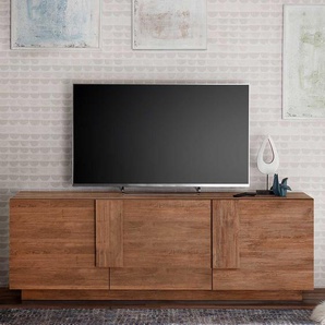 Fernseh Unterschrank in Holzoptik Naturfarben modernes Design