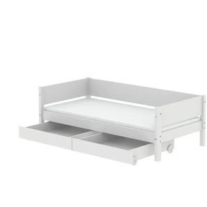 FLEXA Einzelbett mit 2 Schubkästen  Flexa White - weiß - 210 cm - 66,5 cm - 101 cm | Möbel Kraft