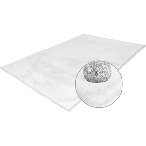 Hochflor-Teppich ARTE ESPINA Rabbit 100 Teppiche Gr. B/L: 160 cm x 230 cm, 45 mm, 1 St., weiß Shaggyteppich Teppich Esszimmerteppiche Teppiche Besonders weich durch Microfaser, Wohnzimmer