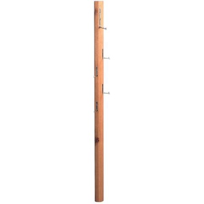 Garderobenleiste , Eiche , Holz , Wildeiche , massiv , 8x183x4 cm , Aufhängemöglichkeit , Garderobe, Garderobenleisten & Garderobenhaken