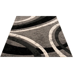 Teppich Jelva, Home affaire, rechteckig, Höhe: 11 mm, Kurzflor, mit handgearbeitetem Konturenschnit 3D-Design