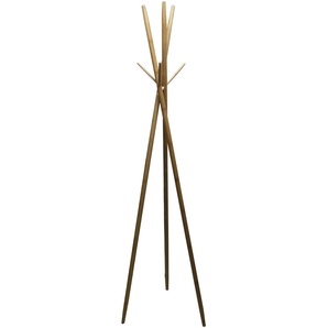 Bambus Garderobenständer Kleiderständer Standgarderobe Holz Garderobe 175cm