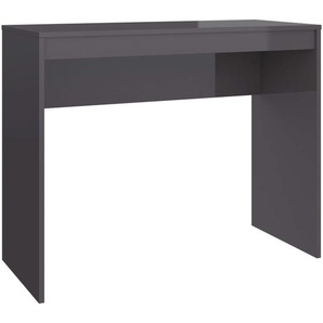 Schreibtisch Hochglanz-Grau 90x40x72 cm Holzwerkstoff