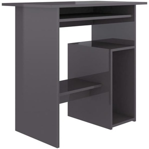 Schreibtisch Hochglanz-Grau 80x45x74 cm Holzwerkstoff
