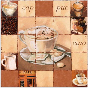 Artland Wandbild Cappuccino, Getränke (1 St), als Alubild, Leinwandbild, Wandaufkleber oder Poster in versch. Größen