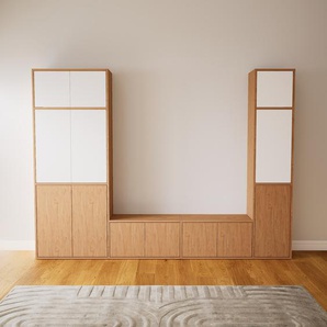 Wohnwand NULL - Individuelle Designer-Regalwand: Hochwertige Qualität, einzigartiges Design - 264 x 195 x 34 cm, Konfigurator