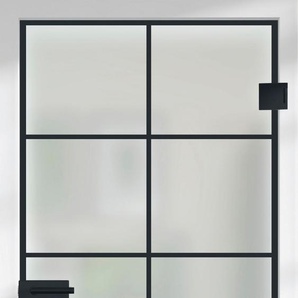 RENOWERK Glastür Eivind, ESG Satinato S76/20 Türen 83,4x197,2 cm Gr. B/H: 83,4 cm x 197,2 cm, Türanschlag DIN rechts, farblos (transparent) Glastüren