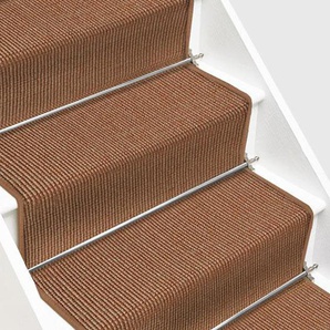 Sisal-Treppenteppich auf Maß | Sylt | Nougat | Breite: 100 cm, Länge: 350 cm