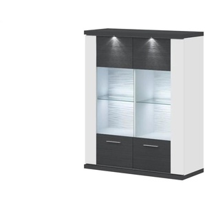 Primo Hängevitrine   Titan - grau - 106 cm - 130 cm - 42 cm | Möbel Kraft