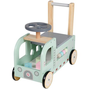 My Baby Lou Lauflernwagen , Mehrfarbig , Holz , Kiefer , massiv , 21.3x39.8 cm , EN 71 , Spielzeug, Babyspielzeug, Lauflernhilfen