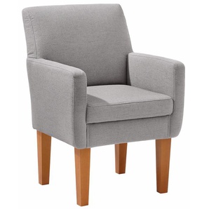 Sessel HOME AFFAIRE Fehmarn Strukturstoff, B/H/T: 255 cm x 96 cm x 81 cm, grau Einzelsessel Sessel komfortable Sitzhöhe von 54 cm, in 3 verschiedenen Bezugsqualitäten