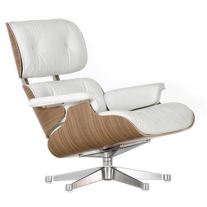 Vitra Lounge Chair XL weiß, Designer Charles & Ray Eames, 89x84x85-92 cm